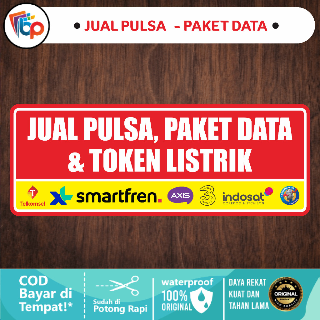 

Stiker Jual Pulsa - Paket Data Glossy + Cut