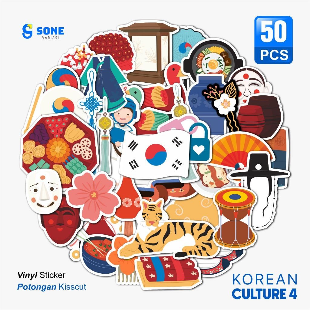 

Sticker Pack Korean Culture 4 Aesthethic Sticker Vinyl Waterproof Casing Hp Laptop Tumbler