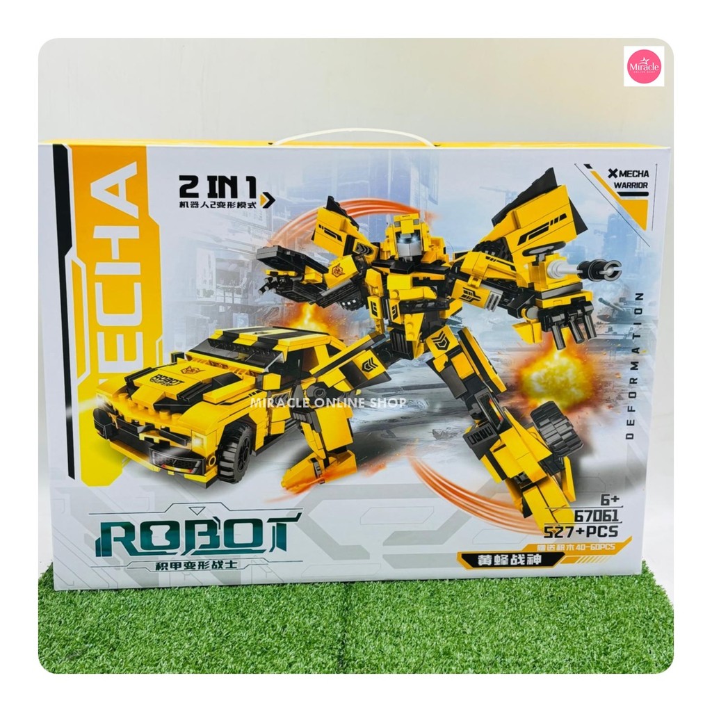 MIRACLEONLINESHOP MAINAN BLOCK OPTIMUS BUMBLEBEE BESAR