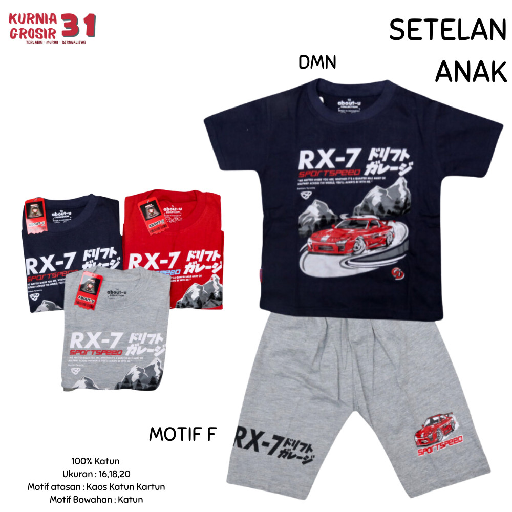 Setelan Anak DOMINO Motif F  / Baju Anak Usia 3-12 Th / Setelan Anak Lebaran Natal Tahun Baru  ukura