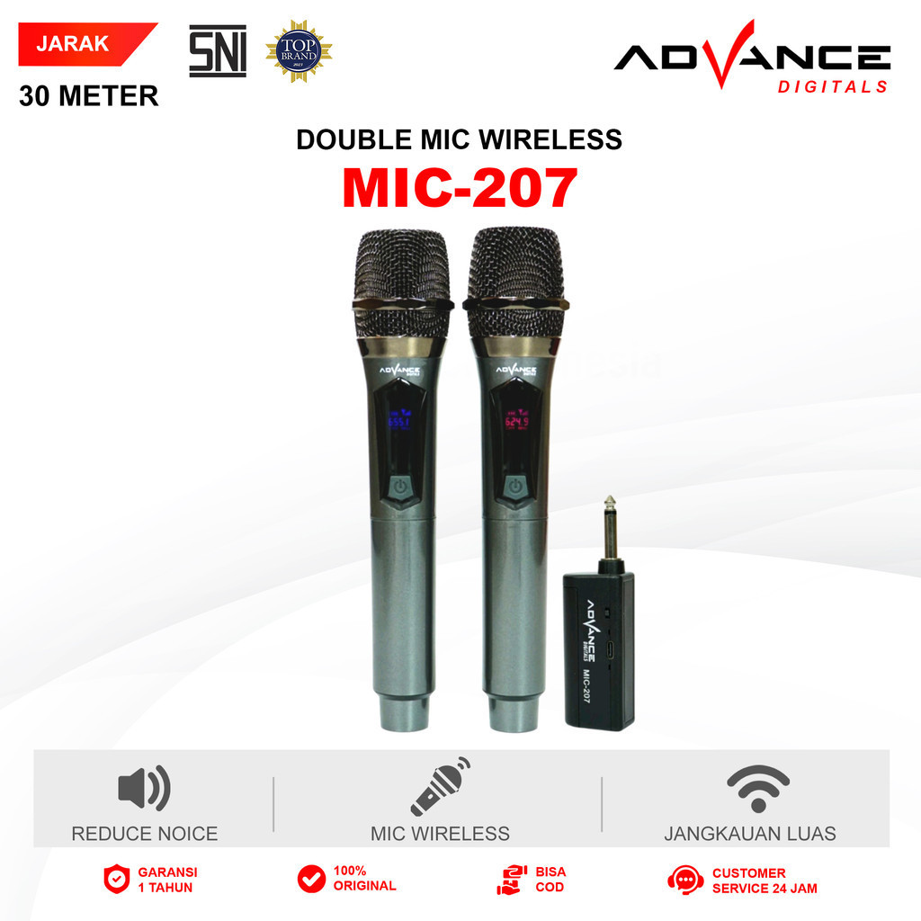 NEW ADVANCE - Wireless Microphone Wireless Double Charge