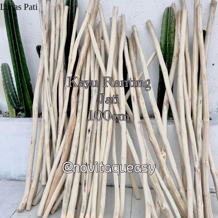 

Termurah Kayu Ranting Macrame Jati Teakwood 1Meter Ready - 1m, Lurus XD6