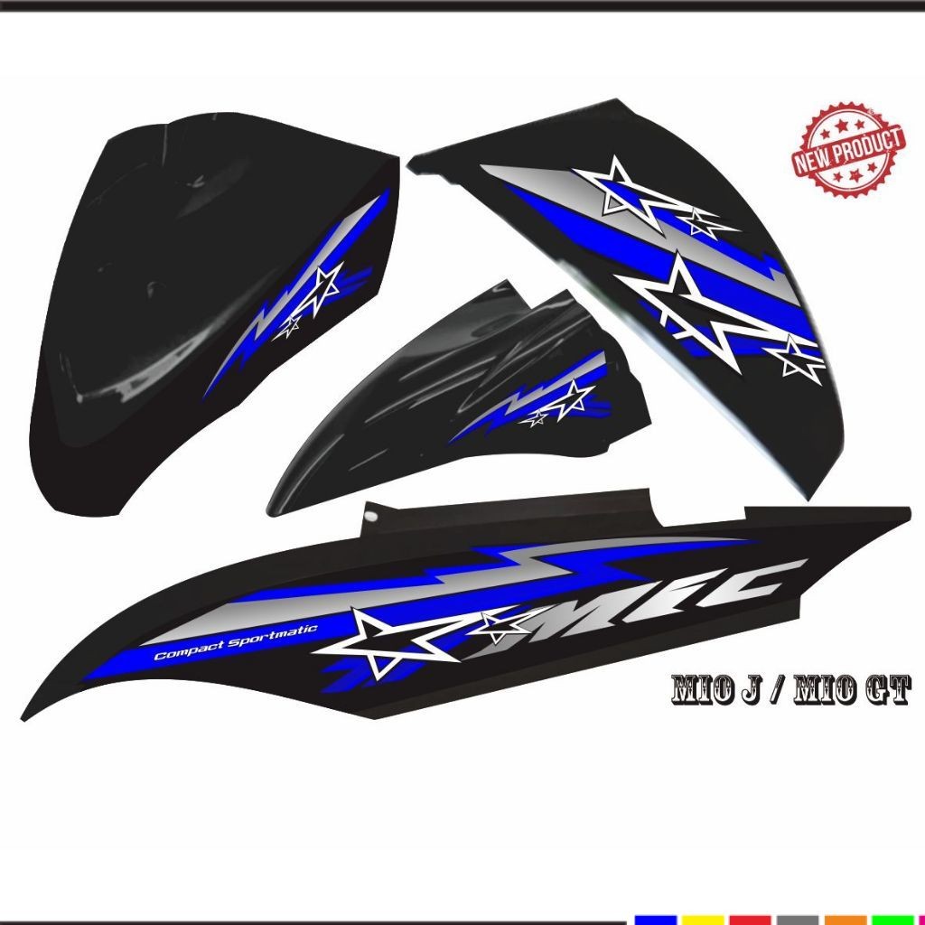 STIKER MIO J MIO GT VARIASI STRIPING KEREN STIKER KEREN