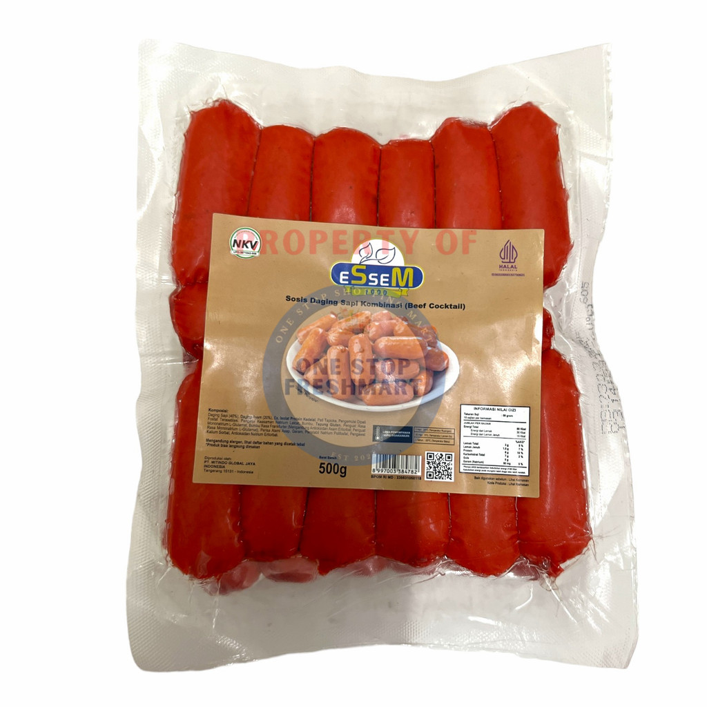 

ESSEM SOSIS BEEF COCKTAIL 500GR