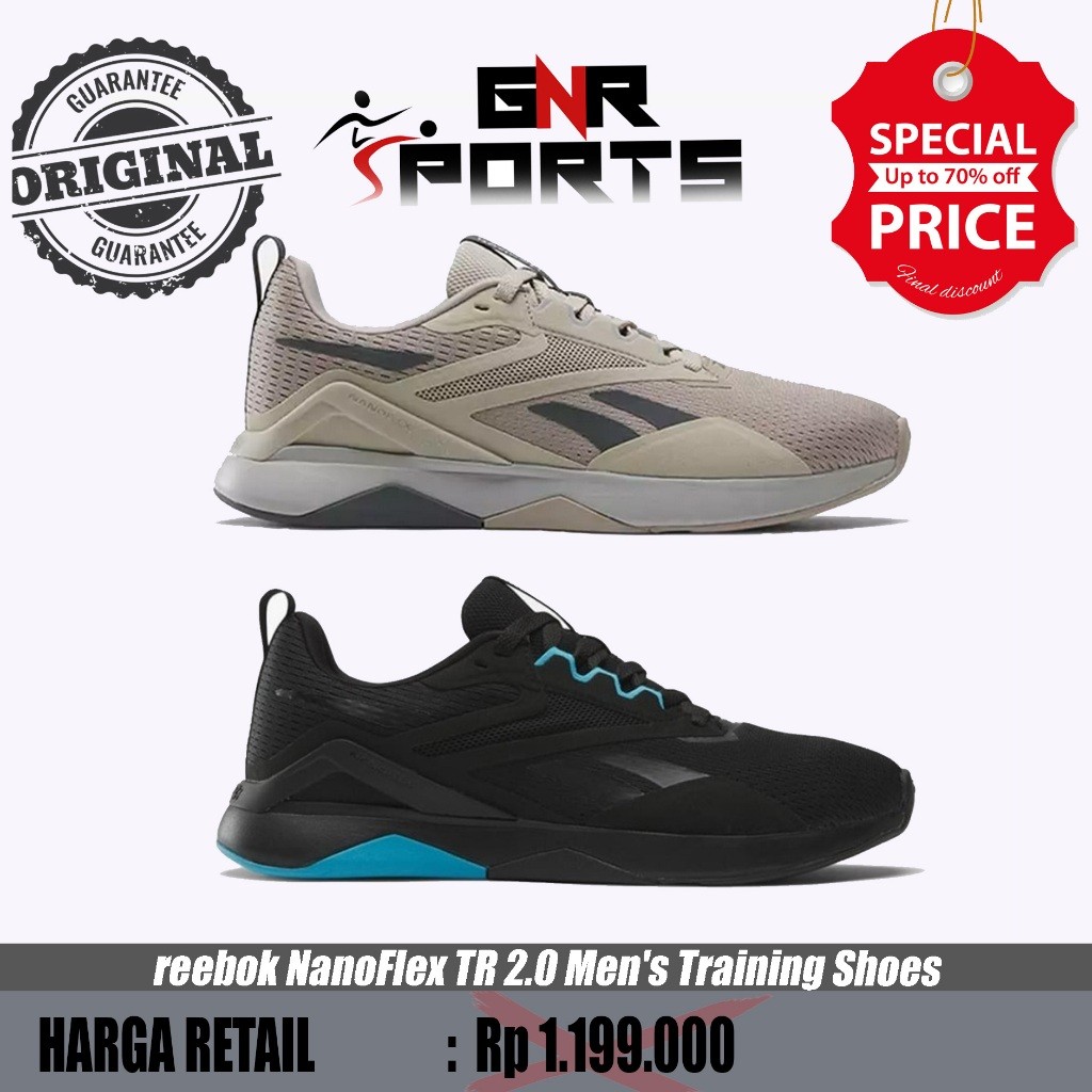 Sepatu reebok NanoFlex TR 2.0 Men's Training Shoes 100033771 Original 100%