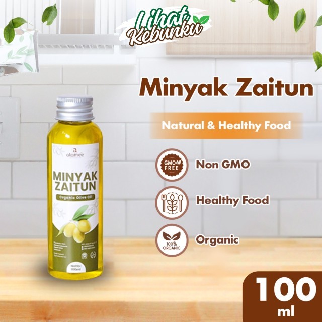 

ALAMEE Minyak Zaitun Asli Untuk Diminum Olive Oil Extra Virgin Organic Organik Masak EVOO 100ml LIHAT KEBUNKU
