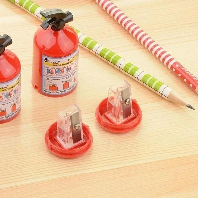 

2 Pcs Creative Fire Extinguisher Shape Pencil Sharpener Kawaii Student Stationery for Kids Prizes Gifts Office School Supplies