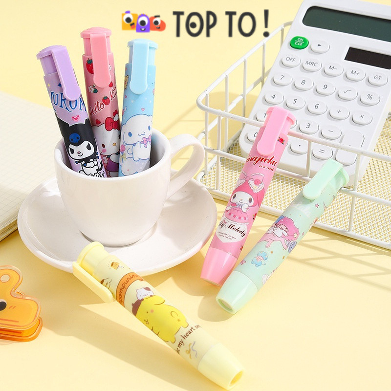 

(1pc) Penghapus Pensil Mekanik Karakter Sanrio Labubu / Mechanical Eraser Lucu / Hapusan Eraser Lipstik
