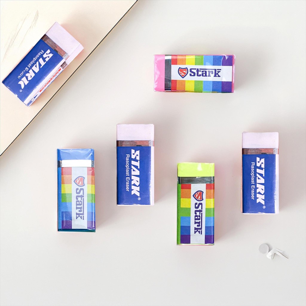 

STARK Penghapus Warna 1 Pcs / Penghapus STARK Putih Satuan / Stip STARK 1Pcs / Eraser Hapusan Pensil Alat Tulis