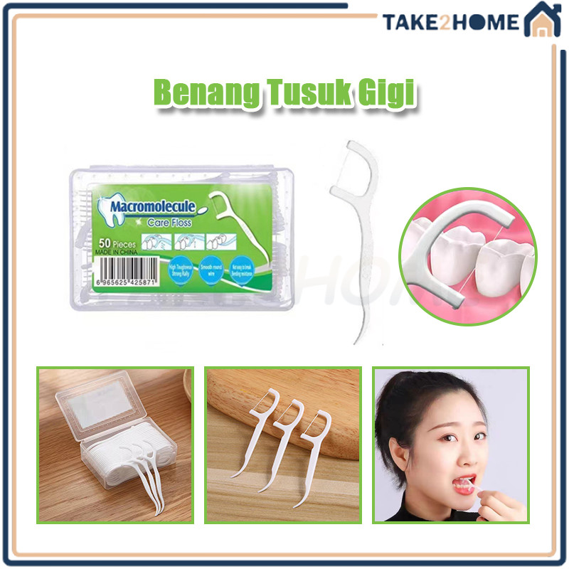 Dental Floss Benang Tusuk Gigi/Benang Tusuk Gigi/Benang Tusuk Gigi Pembersih Sela Gigi Steril