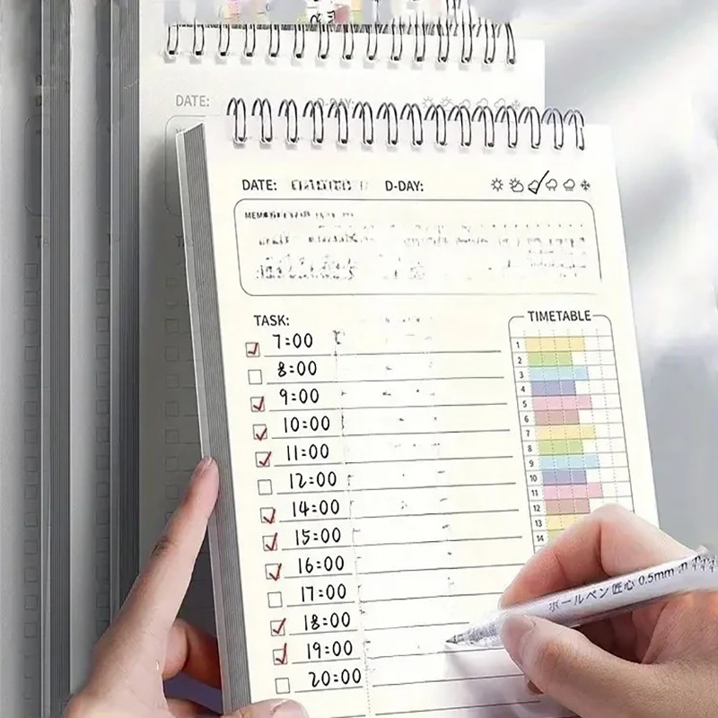 

Agenda A5 Notebook Planner Schedules Daily Plan To Do List 160 Pages Thick Notepad Notebooks Diary Agenda Writing Pads Office