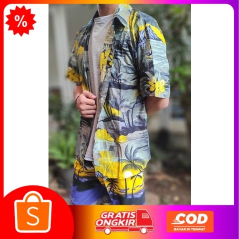 Kemeja Pantai - Kemeja Motif Pantai - Kemeja Surfing - Kemeja Hawai - Kemeja Bali - Kemeja Pantai Co