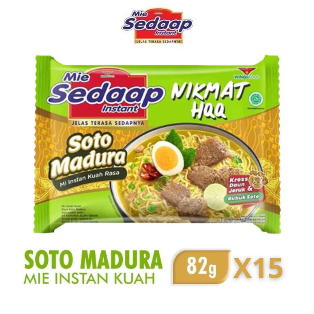 

Sedaap Mie Instan Kuah Soto Madura 70g x15