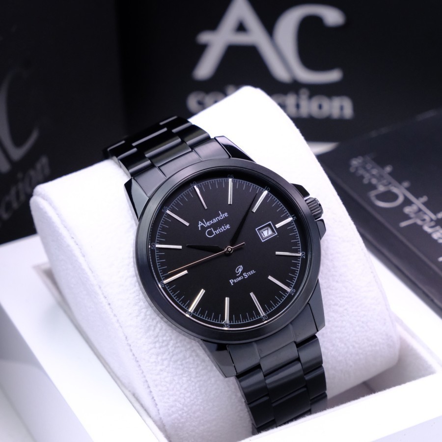 ORIGINAL Jam Tangan Pria/Wanita Alexandre Christie AC 1008 / AC1008 / Garansi 1 Tahun - Tali Rantai 