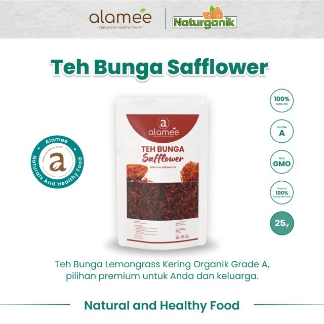 

ALAMEE Teh Safflower Dried Flower Tea Bunga Herbal Alami Organik Kering 25gr Premium Naturganik