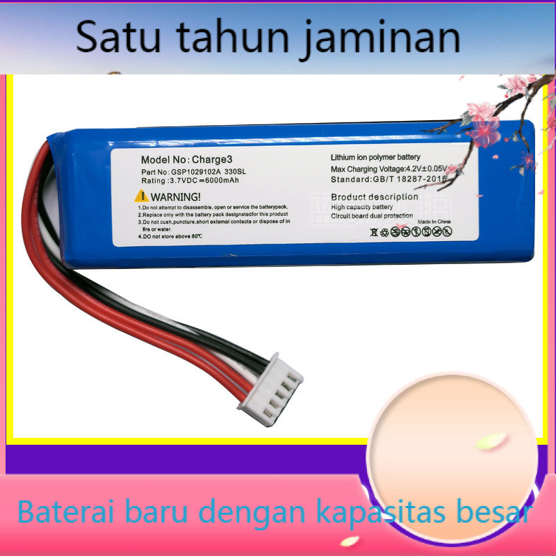 Baru cocok untuk JBL Charge3 gelombang shock baterai 3 baterai GSP1029102A 330SL kiri negatif