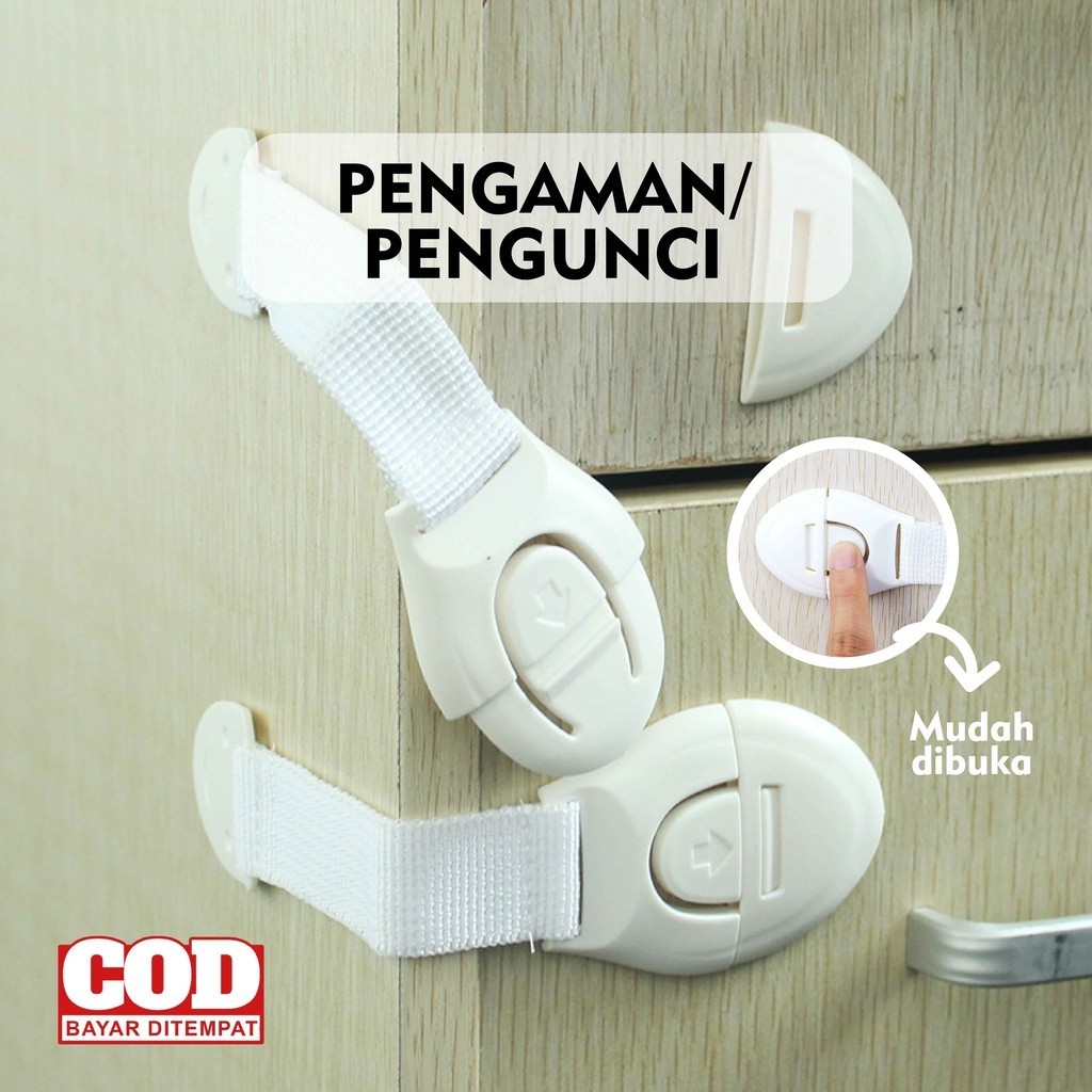 Kunci Kulkas Pengaman Anak Pengaman Laci Lemari Pengunci Pintu Kulkas dari Bayi dan Anak Baby Safety