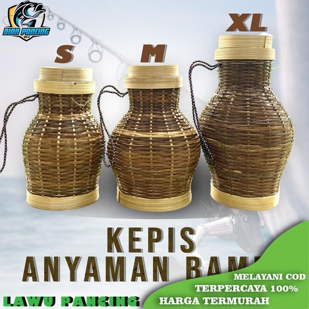 Kepis Koja Tempat Ikan Bahan Dari Bambu
