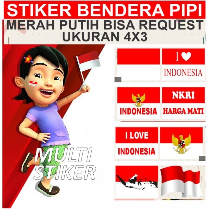 

Stiker Pipi Merah Putih - Stiker Bendera Merah Putih