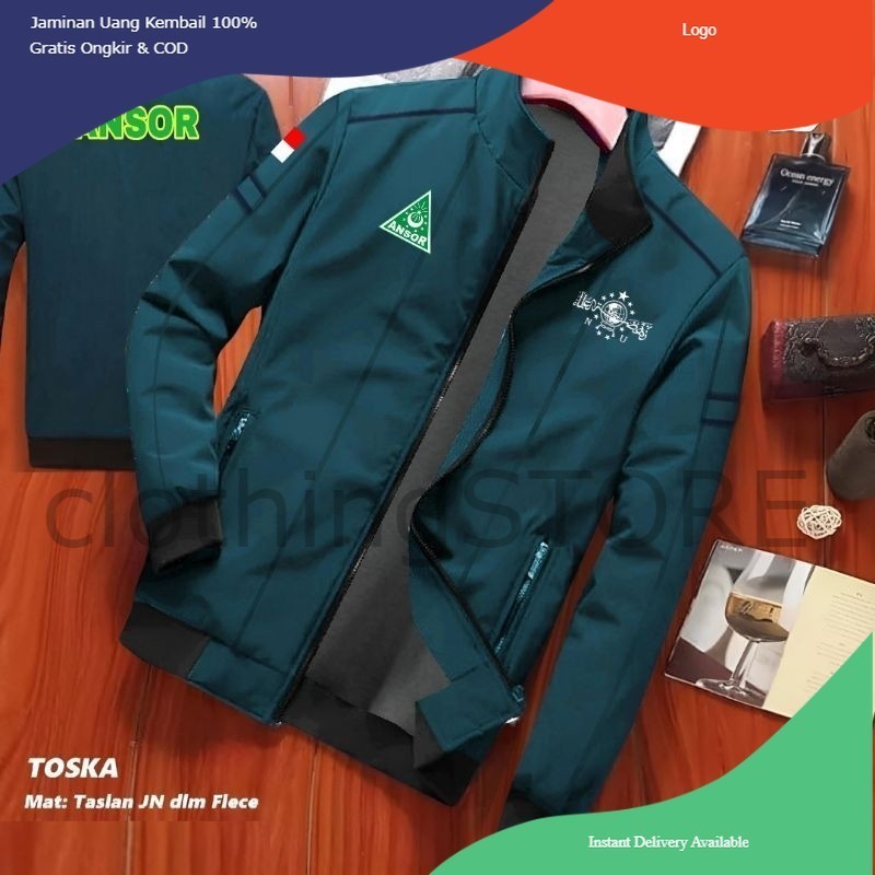 JAKET ANSOR NU FULL FURING CUSTOM SABLON WATERPROOF PRIA WANITA TERBARU