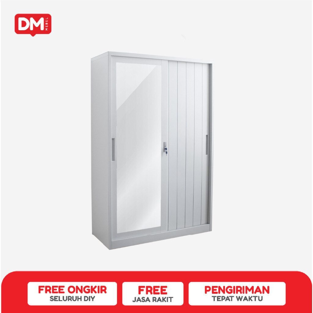 Lemari Besi Sliding Saxon 120 MWDSL - DM Mebel