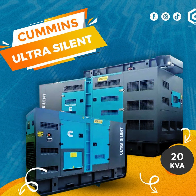 Genset Silent | 20 KVA | Genset Diesel Cummins Ultra Silent