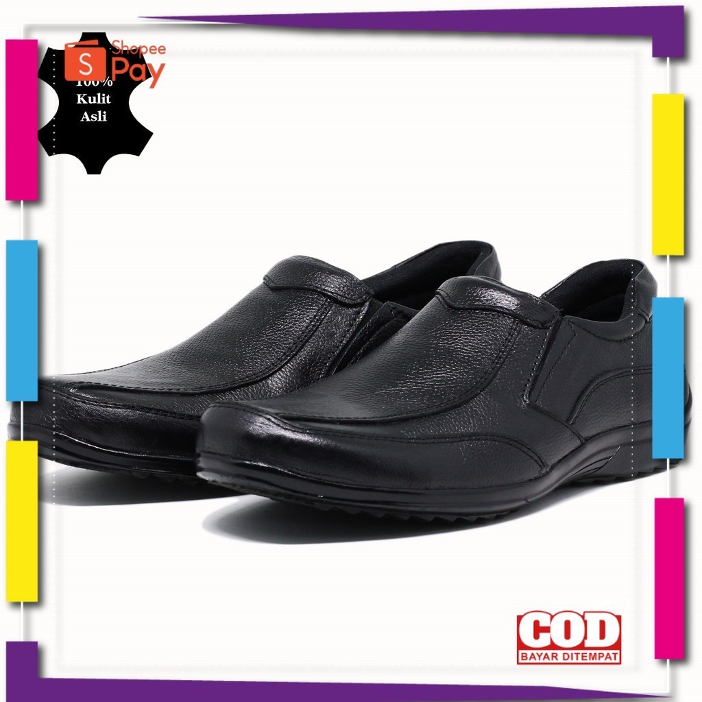 UKURAN SIZE 37 38 39 40 41 42 43 44 45 / Sepatu Pantofel Pria Sepatu Kulit Sepatu Kerja Pantofel Hit