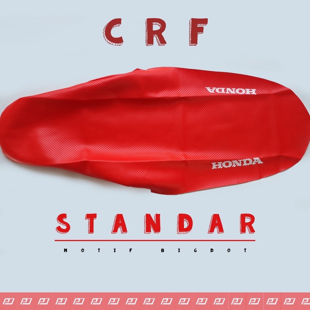 Sarung cover kulit jok crf merah standar