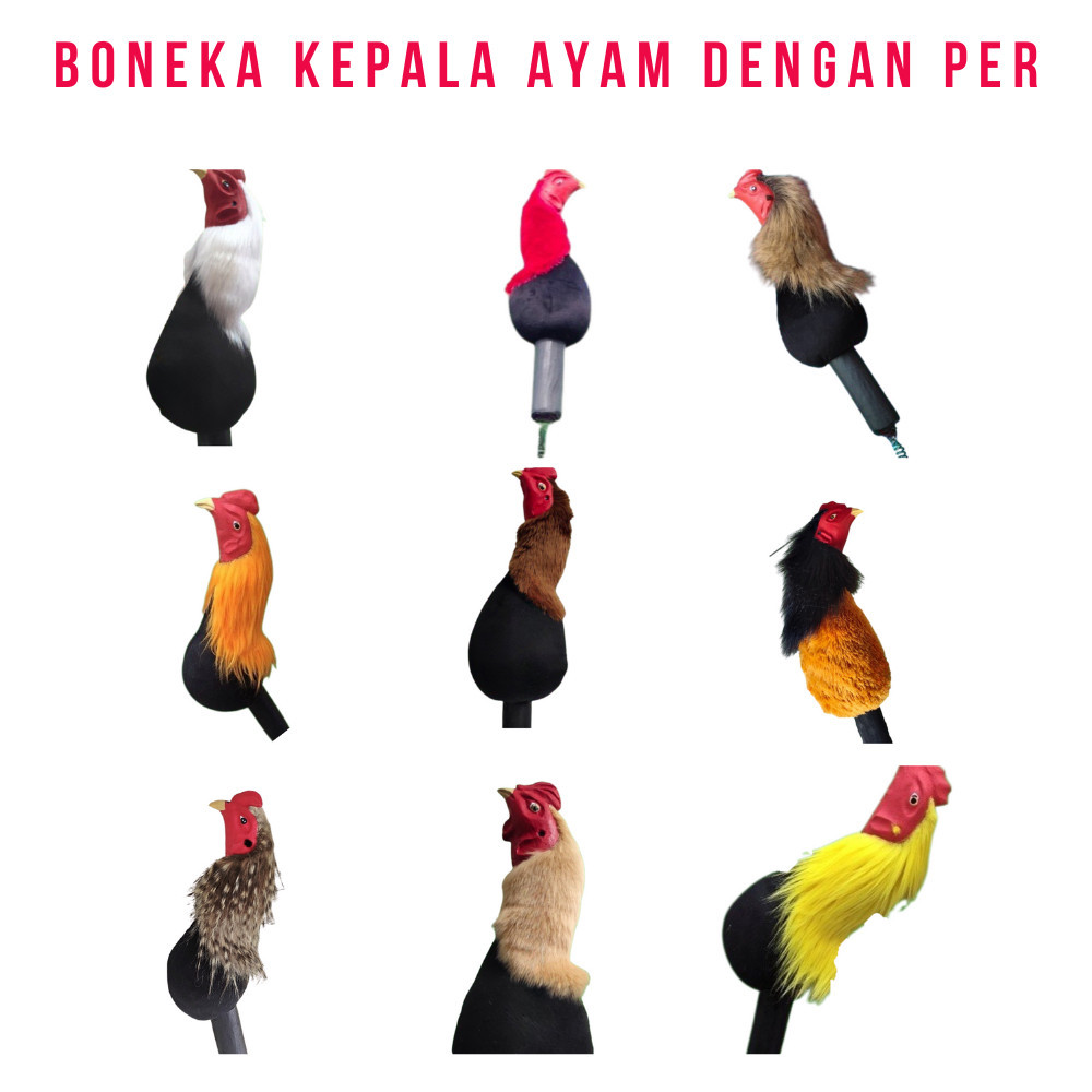 Boneka Kepala Ayam - Boneka Ayam Jago Aduan