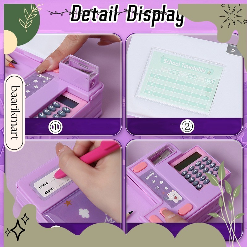 

【COD】Tempat Pensil Multifungsi Motif Unicorn / Dinosaurus / Astronot Untuk Anak/ 2 Layer Tempat Pensil BRK