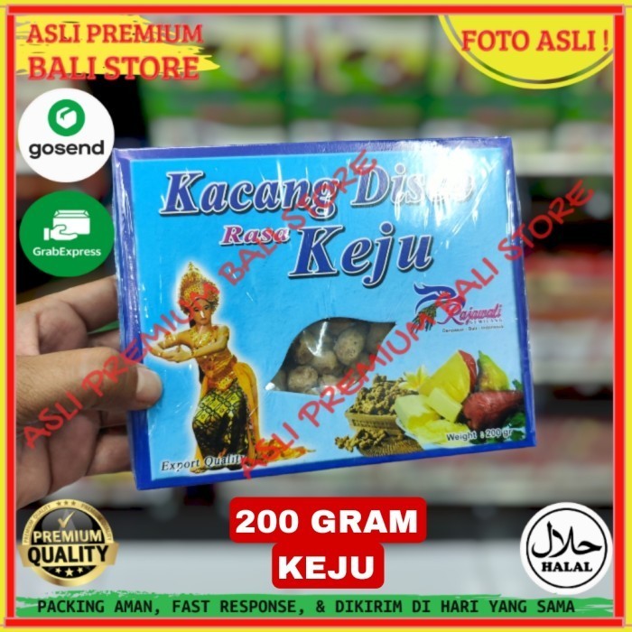 

OLEH OLEH MAKANAN CEMILAN CAMILAN SNACK KULINER KHAS ASLI ORI ORIGINAL BALI KACANG DISCO KEJU 200 GRAM GR