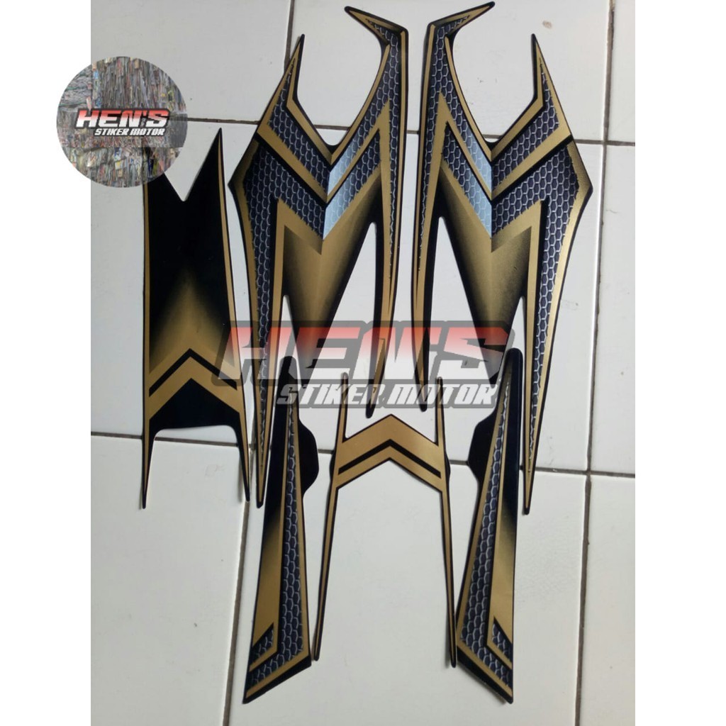 STRIPING RX KING 2004 SE HITAM GOLD