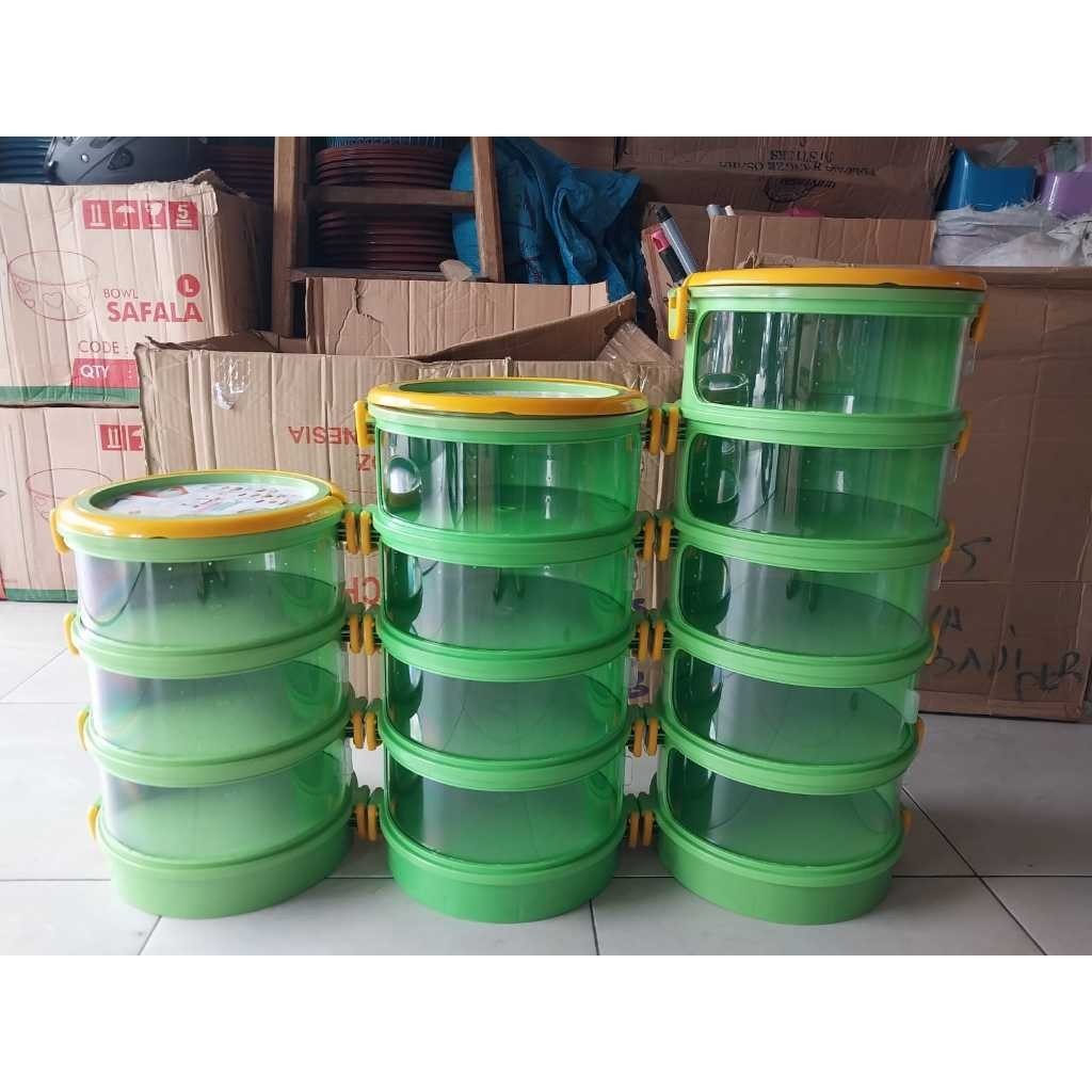 046 Tudung saji bulat susun 3/4/5 tabitha/ tudung saji viral/ Tudung saji rantang susun makan 058