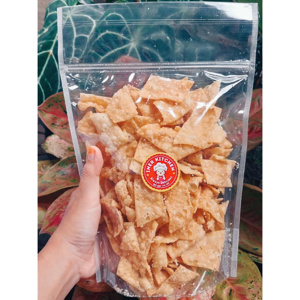 

Keripik Bawang Homemade / Kripik Pangsit 500gr Gurih Renyah