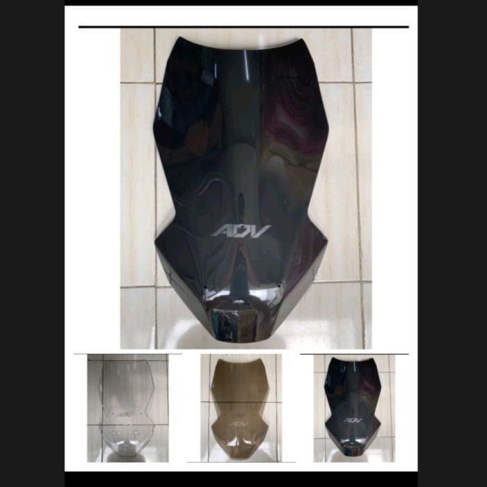 SJ Visor Windshield Honda ADV Tebal Panjang. - Hitam