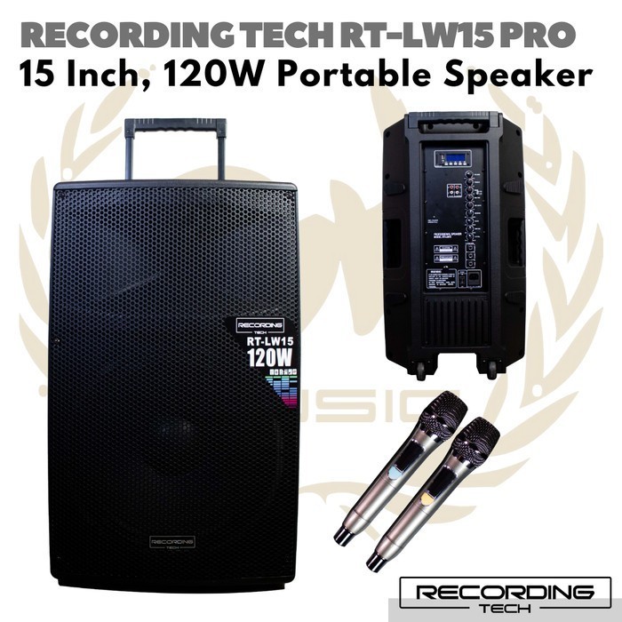 RECORDING TECH RT-LW15 PRO 15 Inch, 200watt Portable Speaker | Ampli