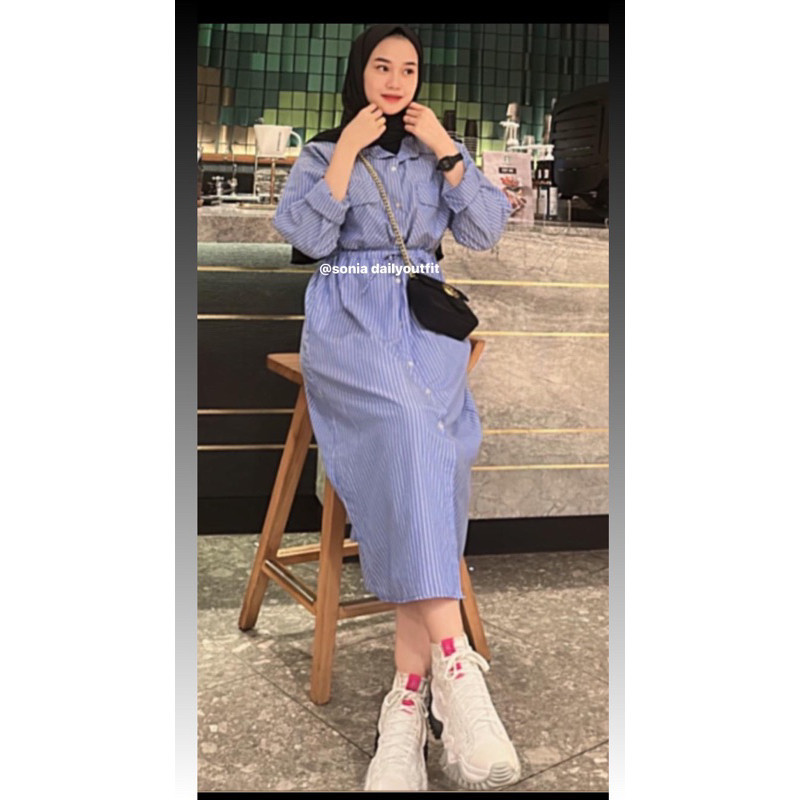 midi dress sonia katun premium import