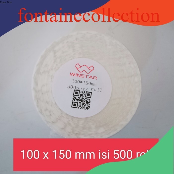

sticker kertas thermal 100x150 isi 500 lipat/label sticker thermal/label barcode stiker 500 LEMBAR