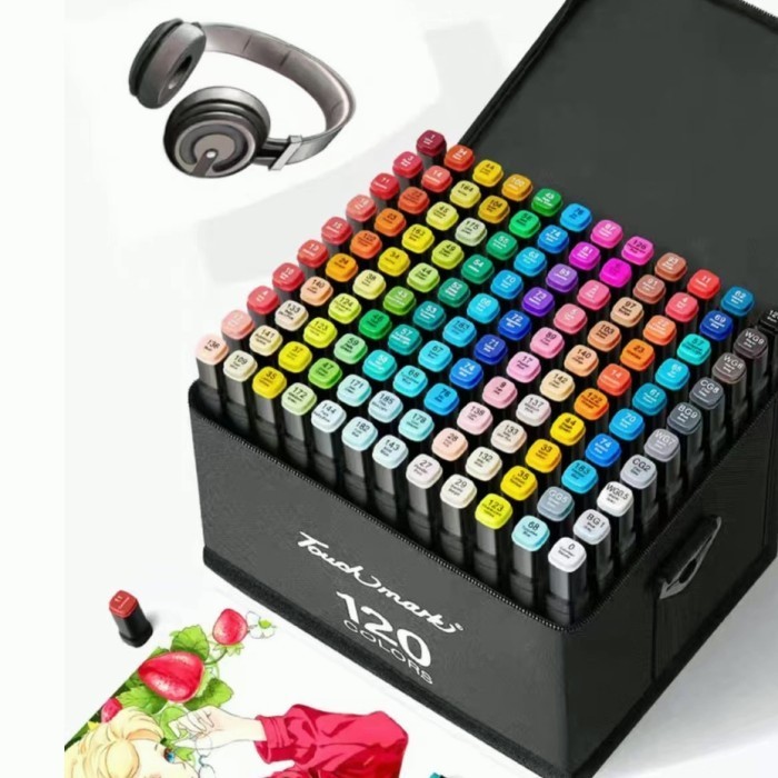 

TouchFive 24/48/60/80 Warna Sketsa Spidol Umum General Marker Set Anim - 120warna
