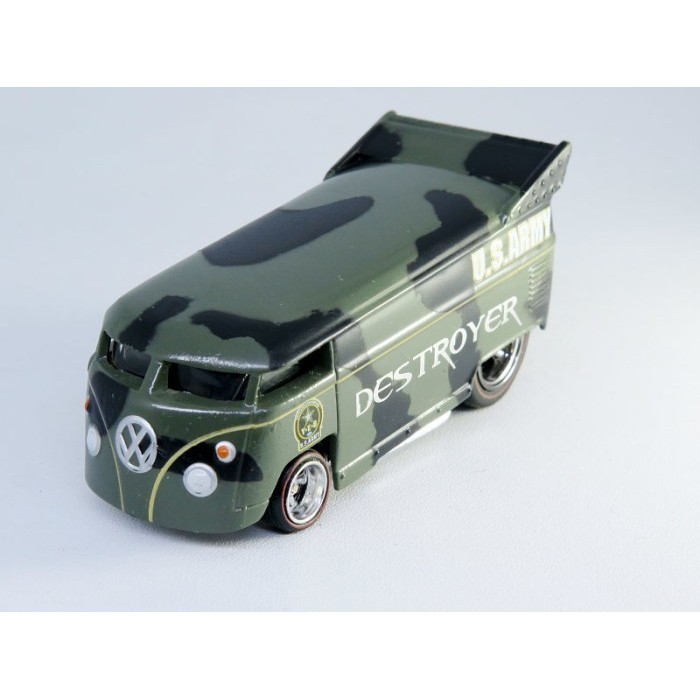 ER27 Hot Wheels loose Volkswagen VW Drag Bus - Destroyer huruf silver