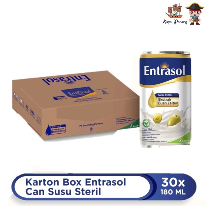 

Entrasol Can Susu Steril 180 mL (1 box - 30 can)
