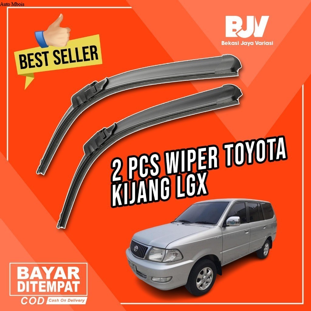 Wiper Mobil Frameless 2 PCS - Toyota Kijang LGX 2000 - 2004 AM