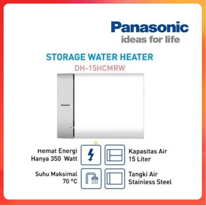 Panasonic Water Heater DH-15HCMRW 15L - Pemanas Air Listrik Jepang
