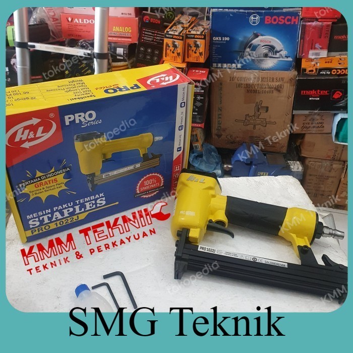 

Berkualitas GUN STAPLES ANGIN H&L HL 1022J HEKTER U PAKU TEMBAK AIR NAILER 1022 HTR674