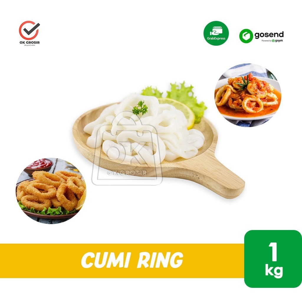 

Cumi Ring 1kg Calamari Frozen (KHUSUS INSTANT)