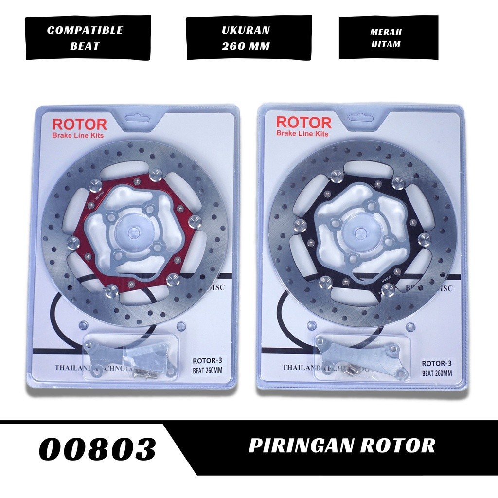 Disc Piringan Cakram Rotor Floating 260mm Model Spinner CNC Vario Scoopy Beat Mio TerMurah BigBos Va