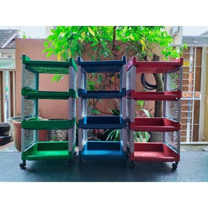 RAK PORTABLE YOYO/ RAK PLASTIK 4 SUSUN/ 3 SUSUN/ RAK TABITA 4 SUSUN/