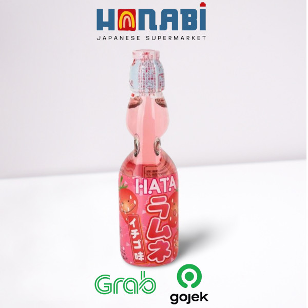 

Hata Ramune Strawberry 200ml - Minuman Soda Made In Japan