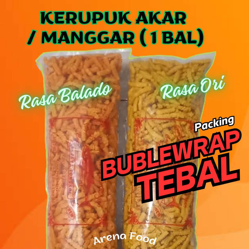 

Kerupuk Manggar Akar Pedas Original 1 Bal