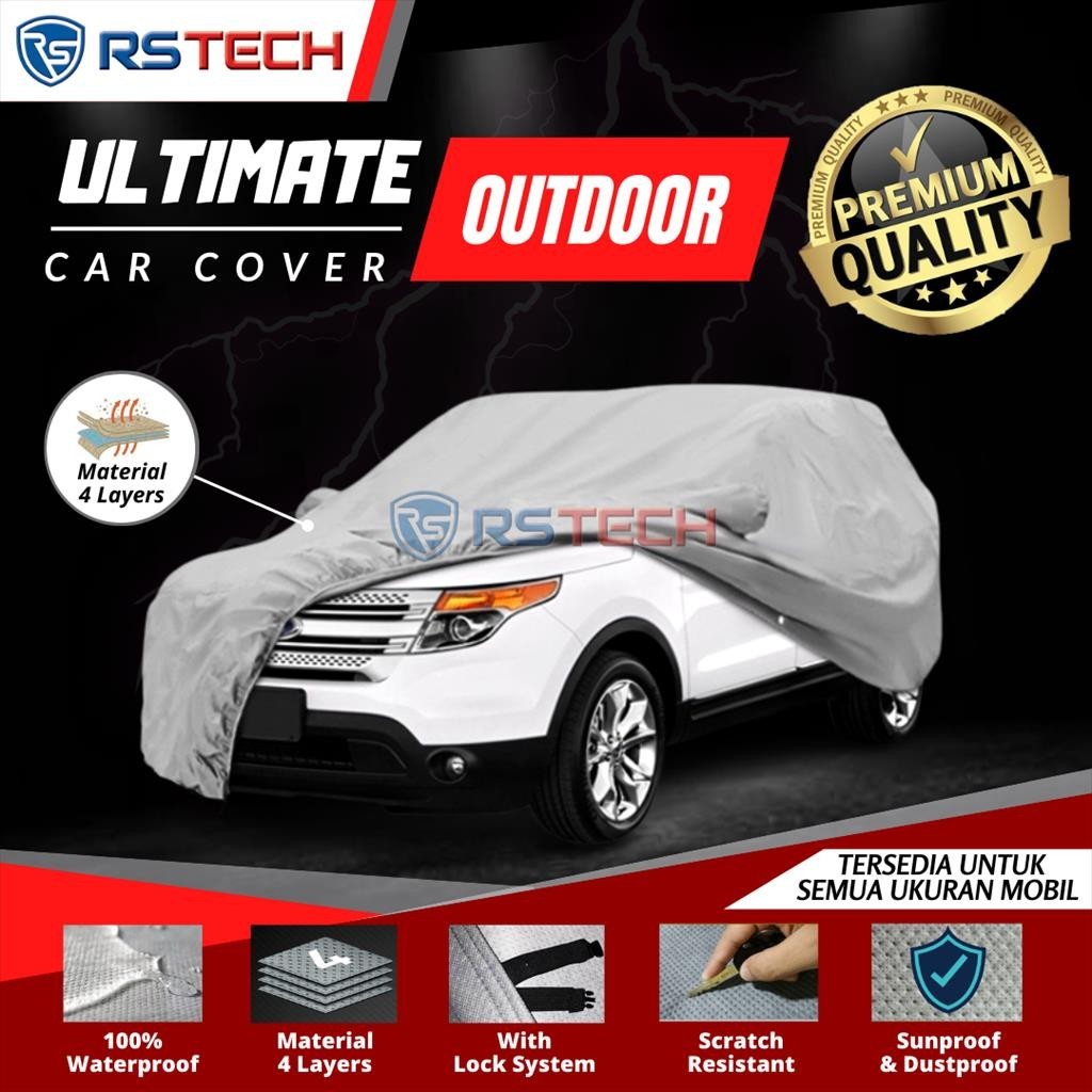 Body Cover Outdoor Waterproof Sarung Mobil Grand Avanza Xenia Veloz Super 4 Lapis Not Krisbow